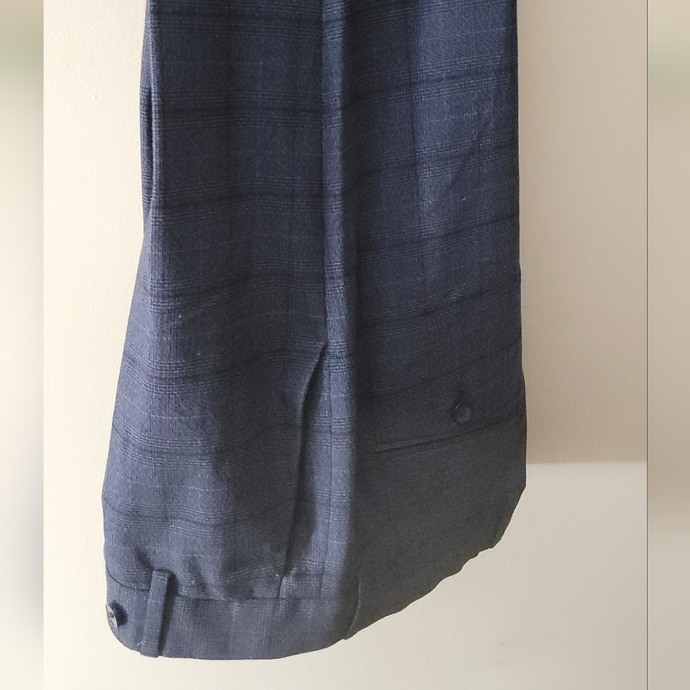 Men's Navy Plaid Pants